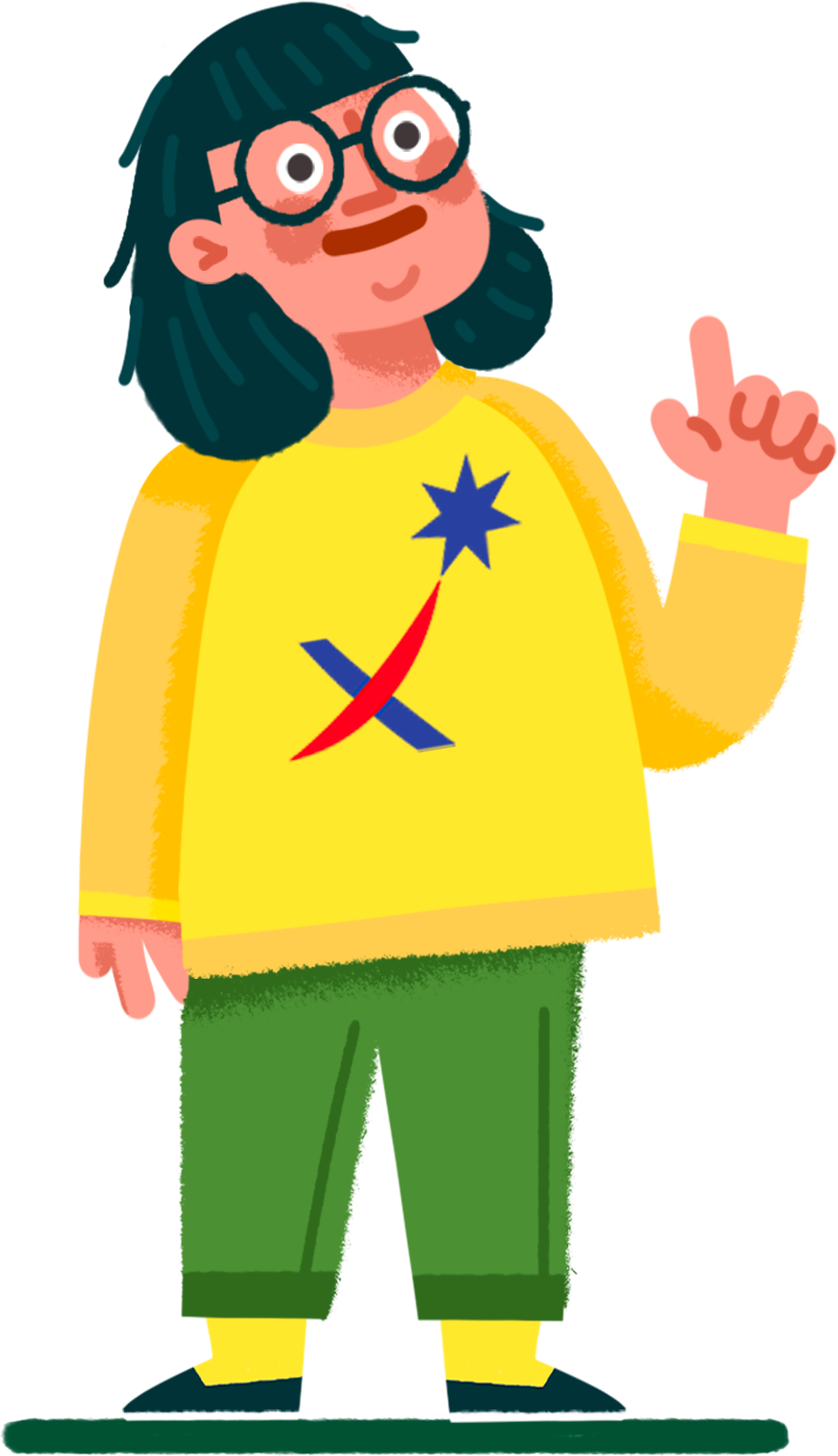 immagine di bambina con maglietta gialla